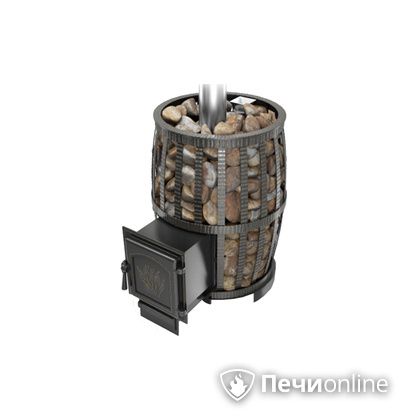 Дровяная печь-каменка Везувий Легенда Русский пар Ковка 18 (271) в Чайковском