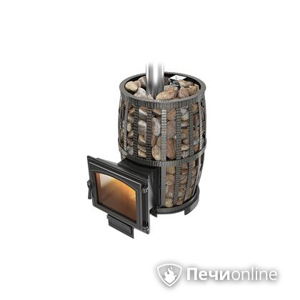 Дровяная печь-каменка Везувий Легенда Русский пар Ковка 24 (240) в Чайковском