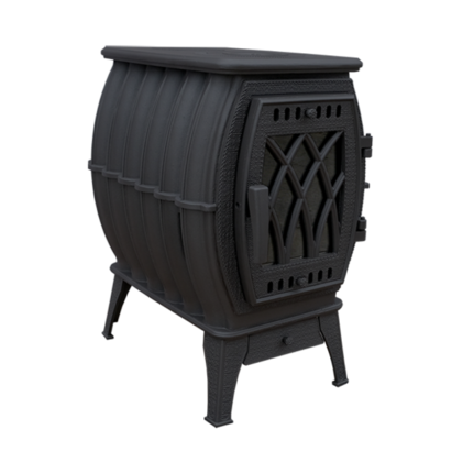 Отопительно-варочная печь Прометалл Бахта Черный  в Чайковском