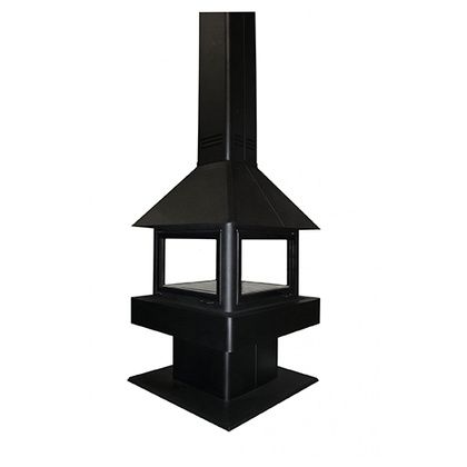 Печь-камин Бавария (Экокамин) Эклипс островной гигант 4D в Чайковском