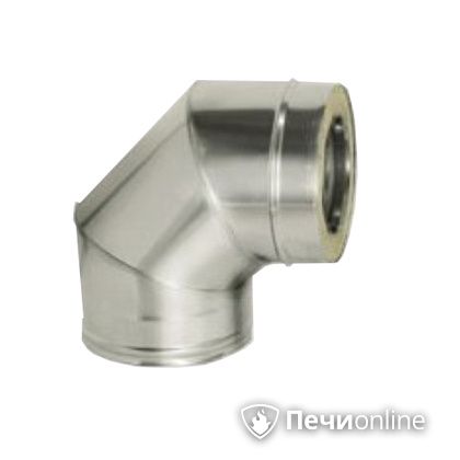 Дымоход Дымок Колено 90° с изоляцией 0,8 мм. OТFR90 150/230 в Чайковском
