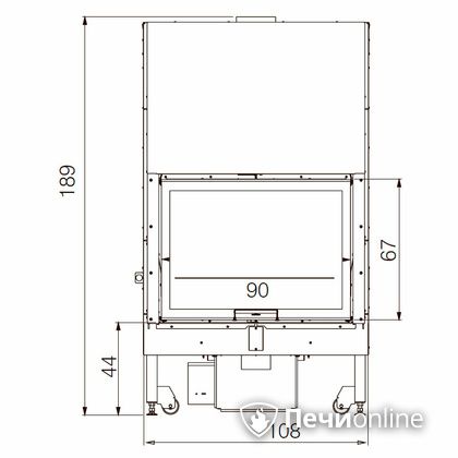 Каминная топка Edilkamin BLOKK 90 N bianco в Чайковском