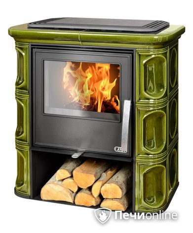 Печь-камин ABX Florencie, зеленая в Чайковском
