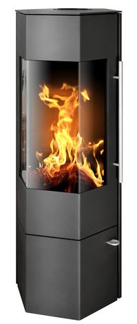 Печь-камин ABX Vegas, черная сталь в Чайковском