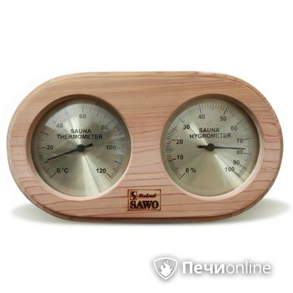 Термогигрометр Sawo 222-THD С округлыми краями со стеклом кедр в Чайковском