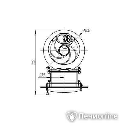Дровяная печь-каменка Прометалл Атмосфера L ламель Окаменевшее дерево наборный рисунок в Чайковском