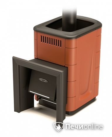 Газодровяная банная печь TMF Оранж Блю Carbon терракота в Чайковском