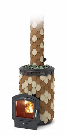 Дровяная банная печь TMF Альфа Панголина Inox ЧДБСЭ ЗК шамот- терракота в Чайковском