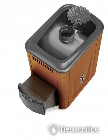 Дровяная банная печь TMF Ангара 2012 Inox ДА ЗК ТО терракота в Чайковском