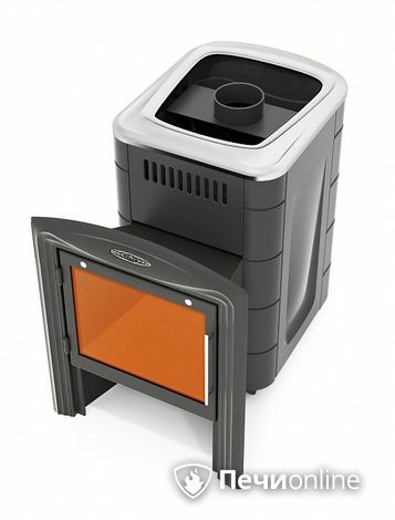 Дровяная банная печь TMF Компакт 2017 Inox Витра антрацит в Чайковском