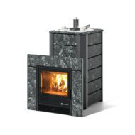 Дровяная печь-каменка ИзиСтим Ялта 15 (Пироксенит), AISI 430