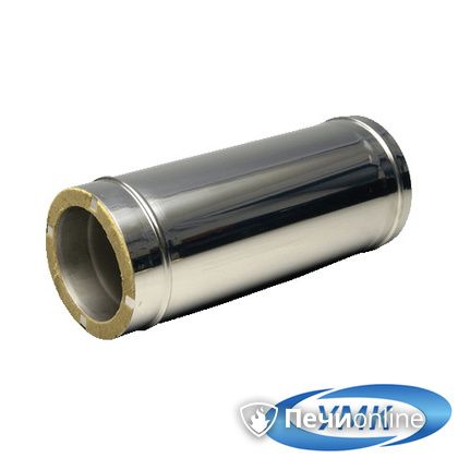 Дымоход УМК Сэндвич-труба 05м 130х200 Н+Оц 1,0мм 0,5мм по воде в Чайковском