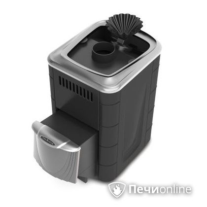Дровяная банная печь TMF Гейзер Мини 2016 Carbon закрытая каменка нержавеющая дверь антрацит в Чайковском
