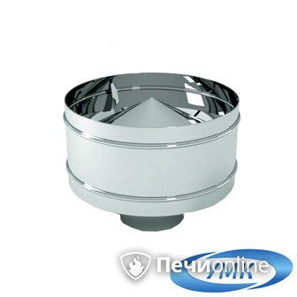 Дымоход УМК Оголовок с дефлектором D150х210 Н+Оц 0.5мм 0.5мм по воде в Чайковском