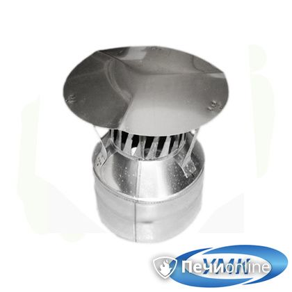 Дымоход УМК Оголовок с искрогасителем D80х160 Н+Н 0.5мм 0.5мм по воде в Чайковском