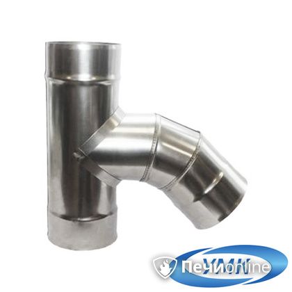 Дымоход УМК Тройник 135° D100 0.5мм нержавейка в Чайковском