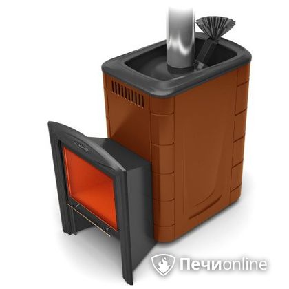 Дровяная банная печь TMF Гейзер 2014 Carbon Витра терракота в Чайковском