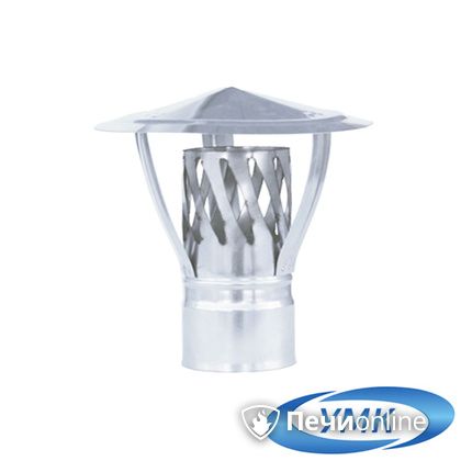 Дымоход УМК Зонт с искрогасителем D100 0.5 мм. нержавейка в Чайковском