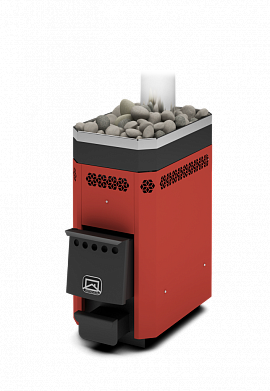 Дровяная банная печь Теплодар Русь-9 ЛУ короткий топливный канал в Чайковском