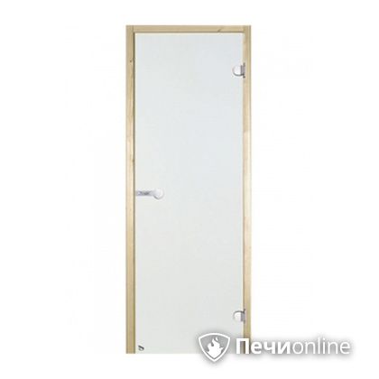 Дверь для бани Harvia Стеклянная дверь для сауны 7/19 коробка сосна сатин D71905М в Чайковском